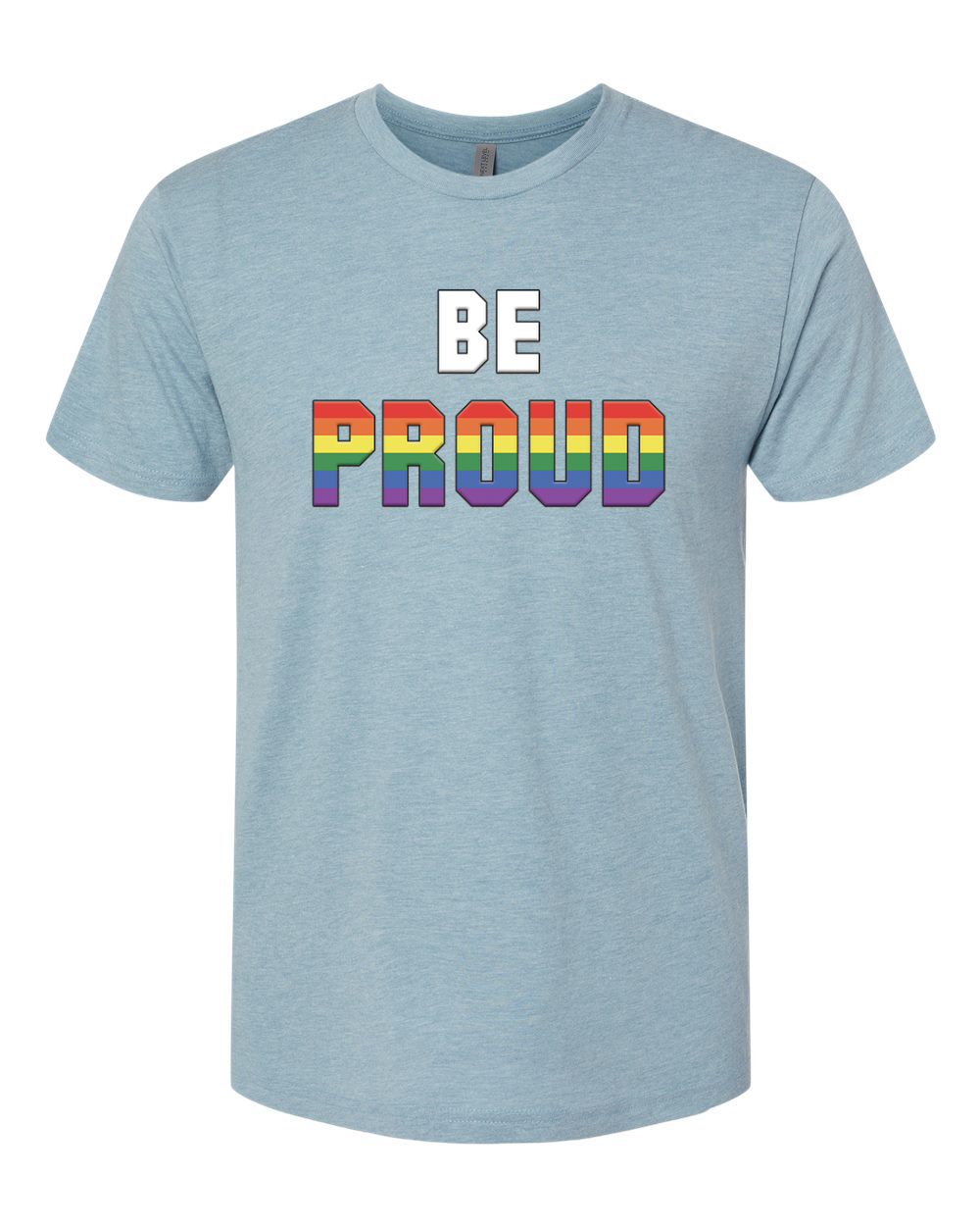 Camiseta Be Proud LGBTQ Pride Rainbow Gay Lesbiana Bisexual Transgénero Premium - Imagen 16 de 17