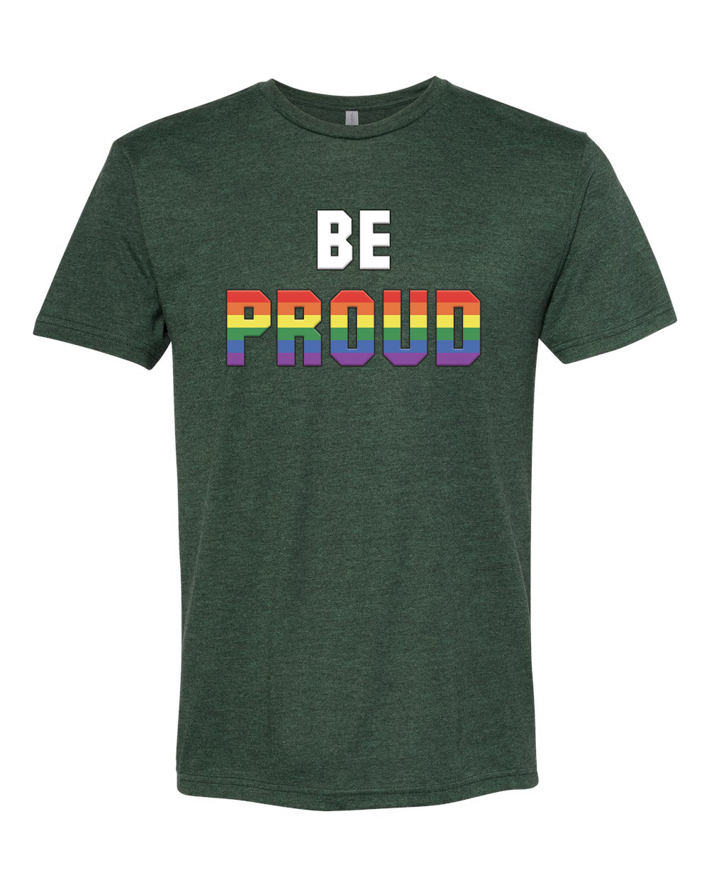 Camiseta Be Proud LGBTQ Pride Rainbow Gay Lesbiana Bisexual Transgénero Premium - Imagen 3 de 17