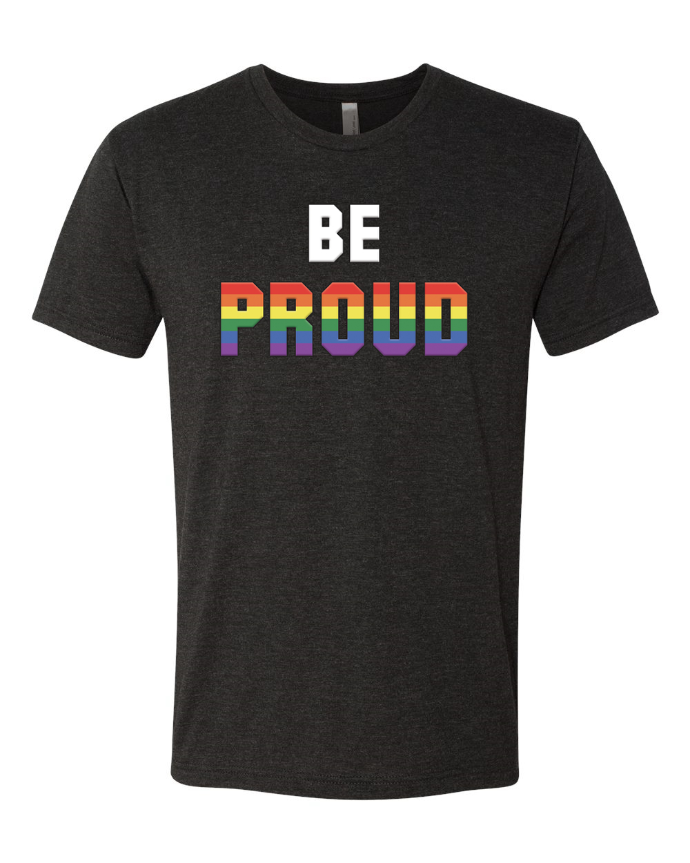 Camiseta Be Proud LGBTQ Pride Rainbow Gay Lesbiana Bisexual Transgénero Premium - Imagen 7 de 17