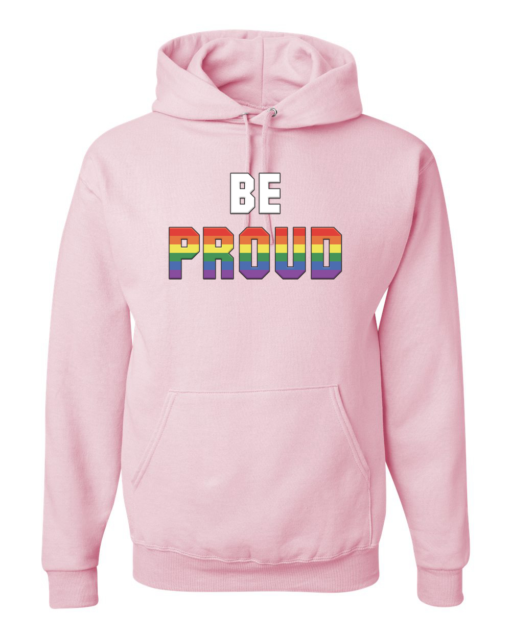 Be Proud LGBTQ Pride Rainbow Gay Lesbian Bisexual Transgender Hooded Sweatshirt - Picture 10 of 20