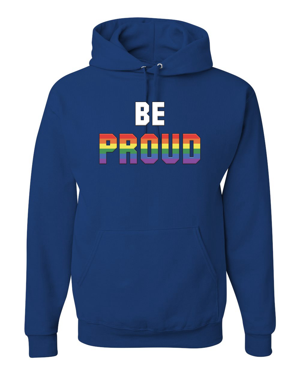 Be Proud LGBTQ Pride Rainbow Gay Lesbian Bisexual Transgender Hooded Sweatshirt - Picture 15 of 20