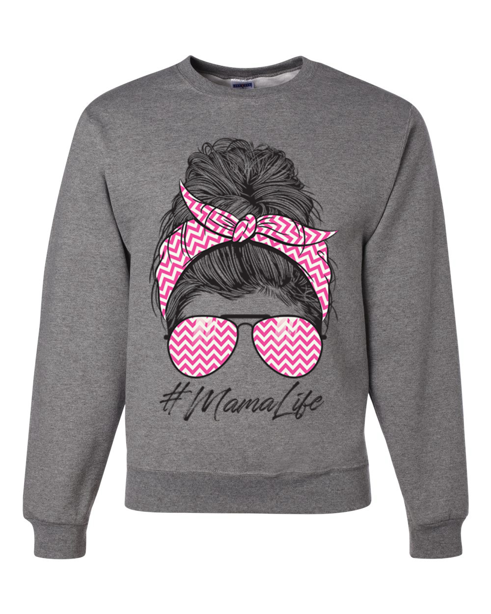 Sudadera Mama Life Cabello Desordenado Rosa Bandana Día de la Madre Hombres Mujeres - Imagen 4 de 11