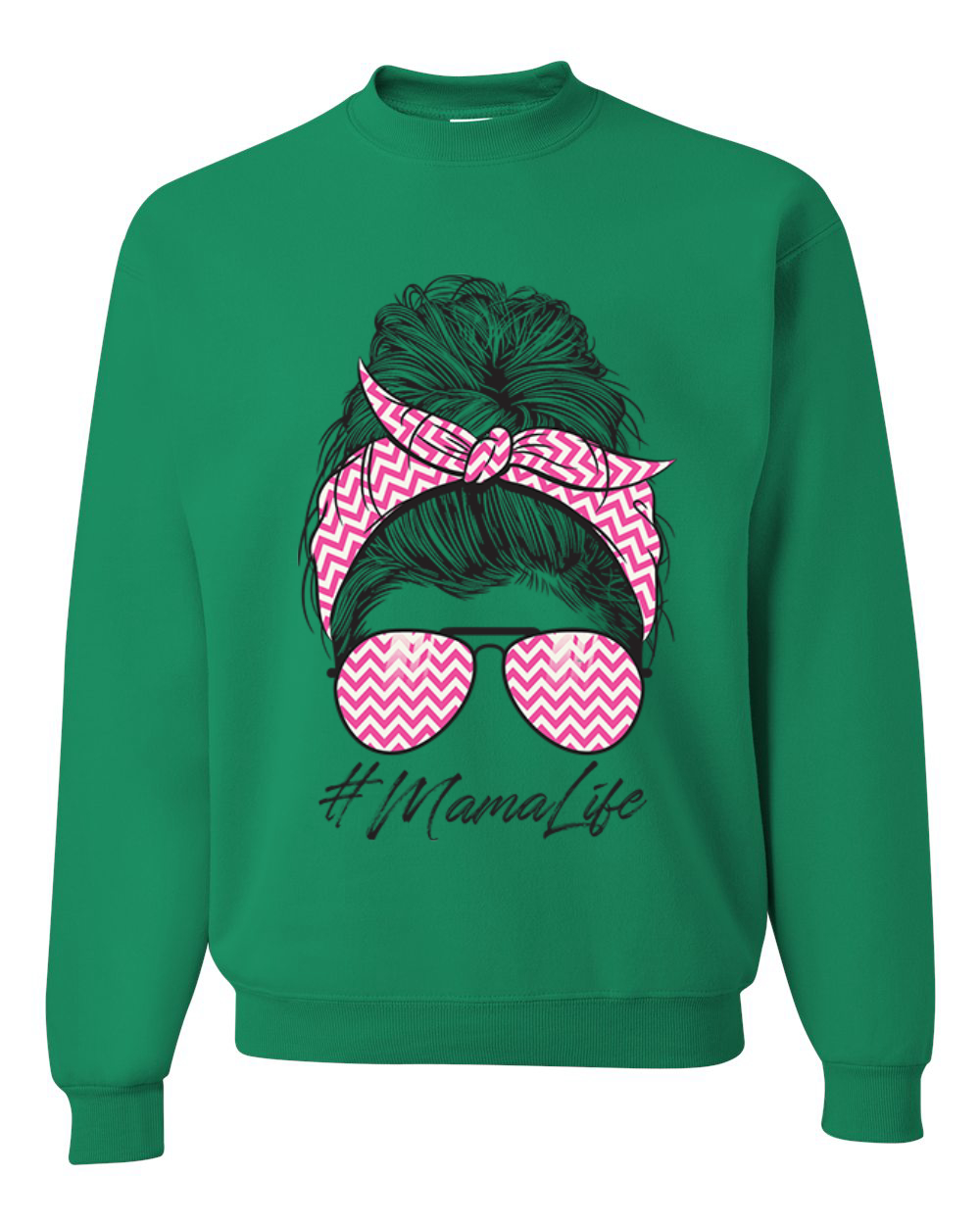 Sudadera Mama Life Cabello Desordenado Rosa Bandana Día de la Madre Hombres Mujeres - Imagen 5 de 11