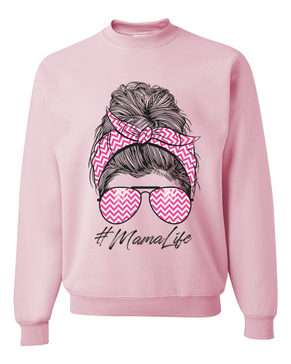 Sudadera Mama Life Cabello Desordenado Rosa Bandana Día de la Madre Hombres Mujeres - Imagen 6 de 11