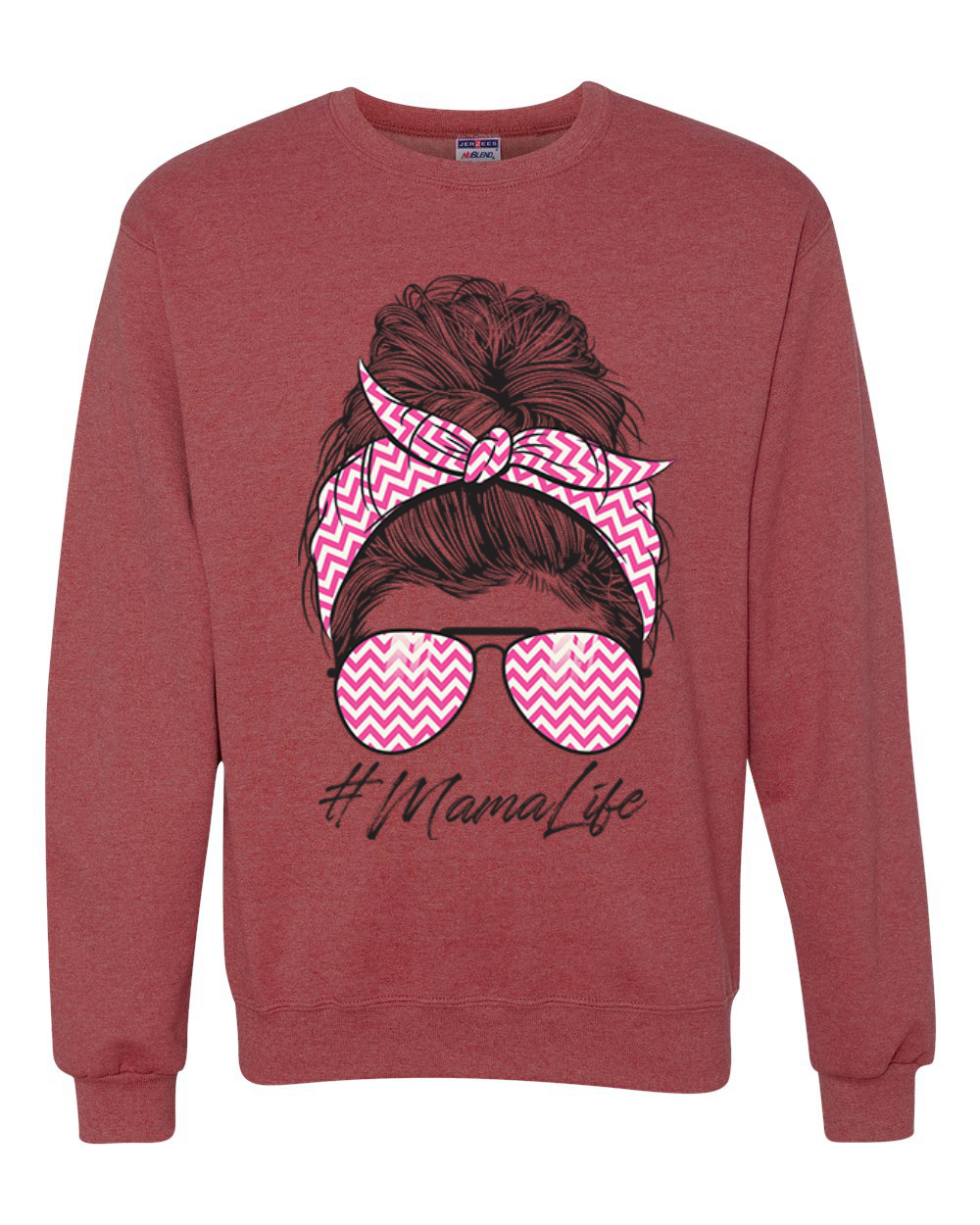 Sudadera Mama Life Cabello Desordenado Rosa Bandana Día de la Madre Hombres Mujeres - Imagen 10 de 11