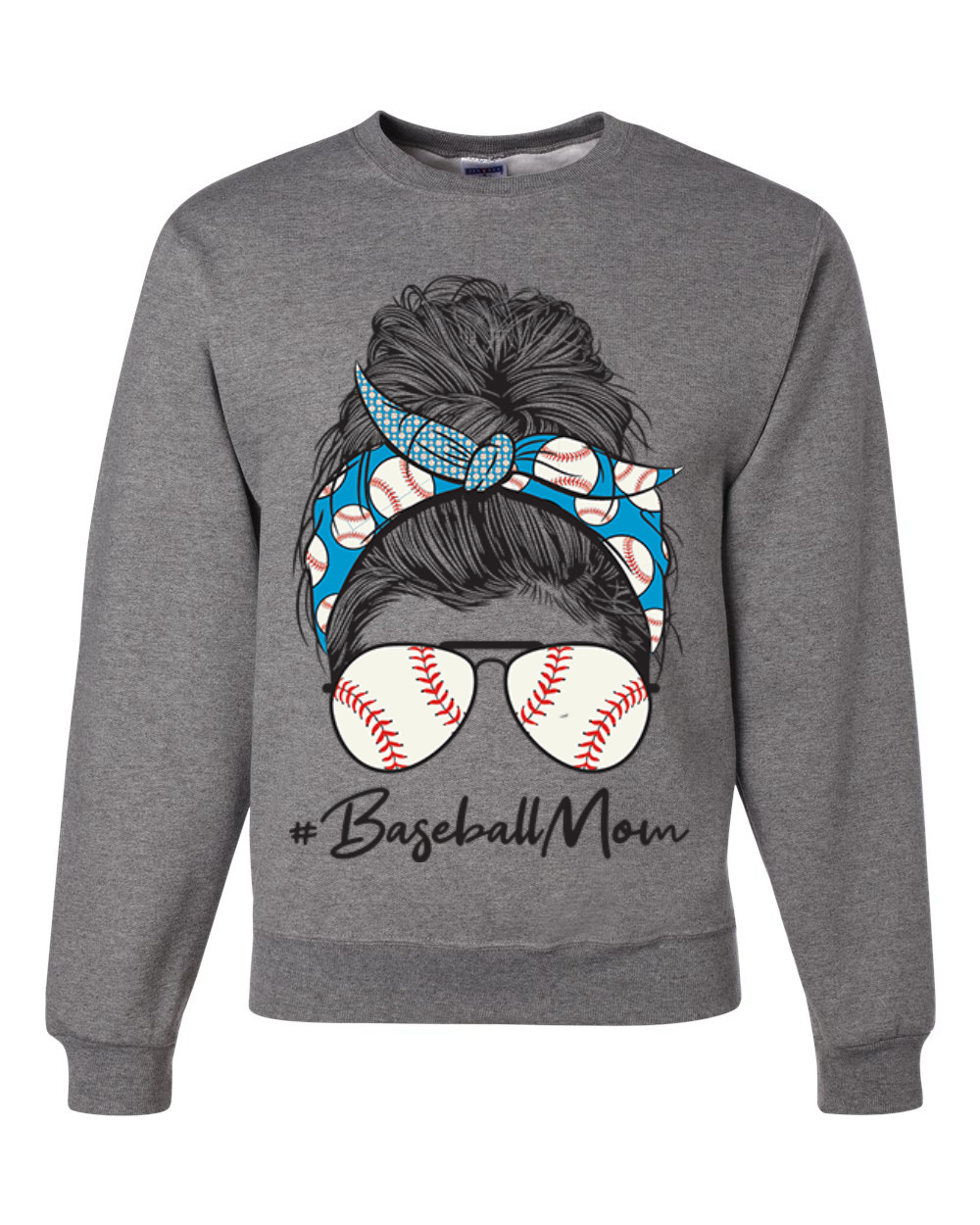 Sudadera Mom Life Béisbol Cabello Desordenado Bandana Día de la Madre Hombres Mujeres - Imagen 4 de 11