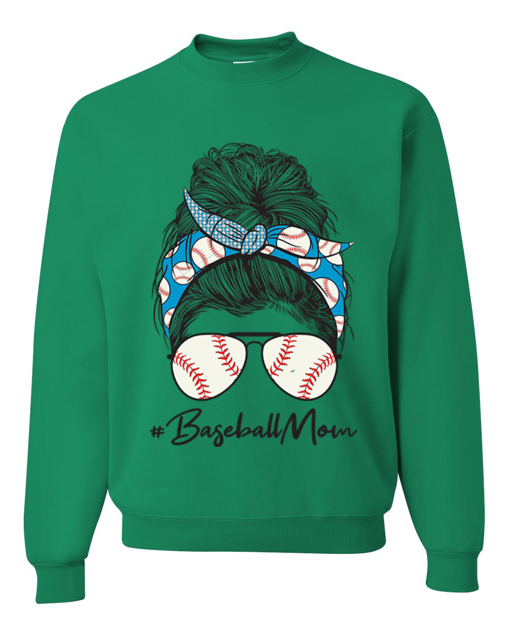 Sudadera Mom Life Béisbol Cabello Desordenado Bandana Día de la Madre Hombres Mujeres - Imagen 5 de 11