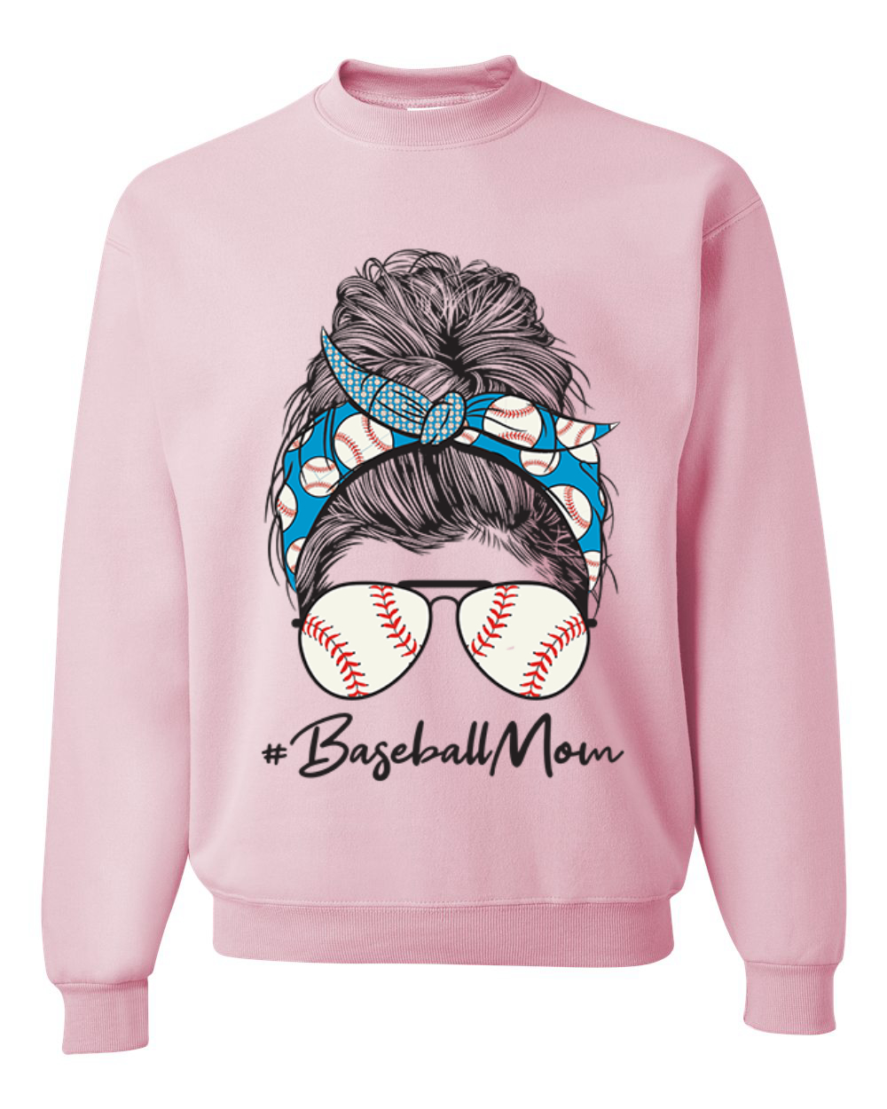 Sudadera Mom Life Béisbol Cabello Desordenado Bandana Día de la Madre Hombres Mujeres - Imagen 6 de 11