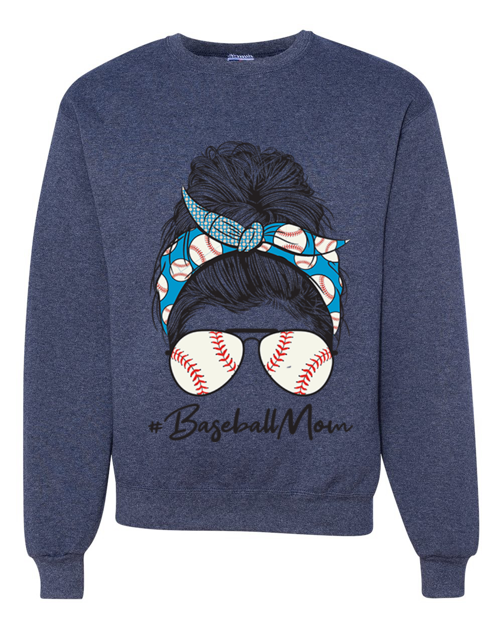 Sudadera Mom Life Béisbol Cabello Desordenado Bandana Día de la Madre Hombres Mujeres - Imagen 9 de 11
