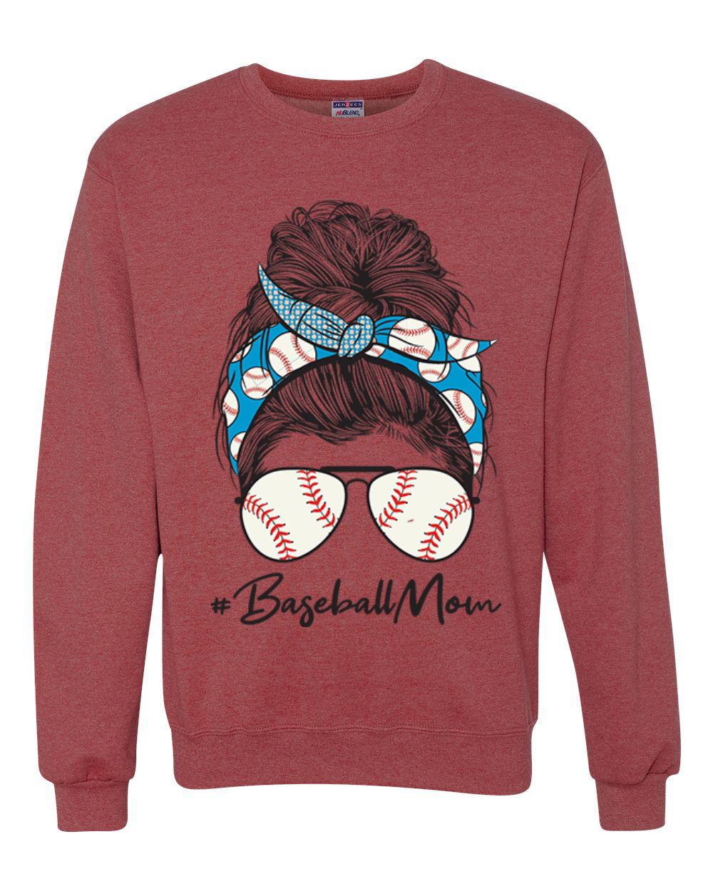 Sudadera Mom Life Béisbol Cabello Desordenado Bandana Día de la Madre Hombres Mujeres - Imagen 10 de 11