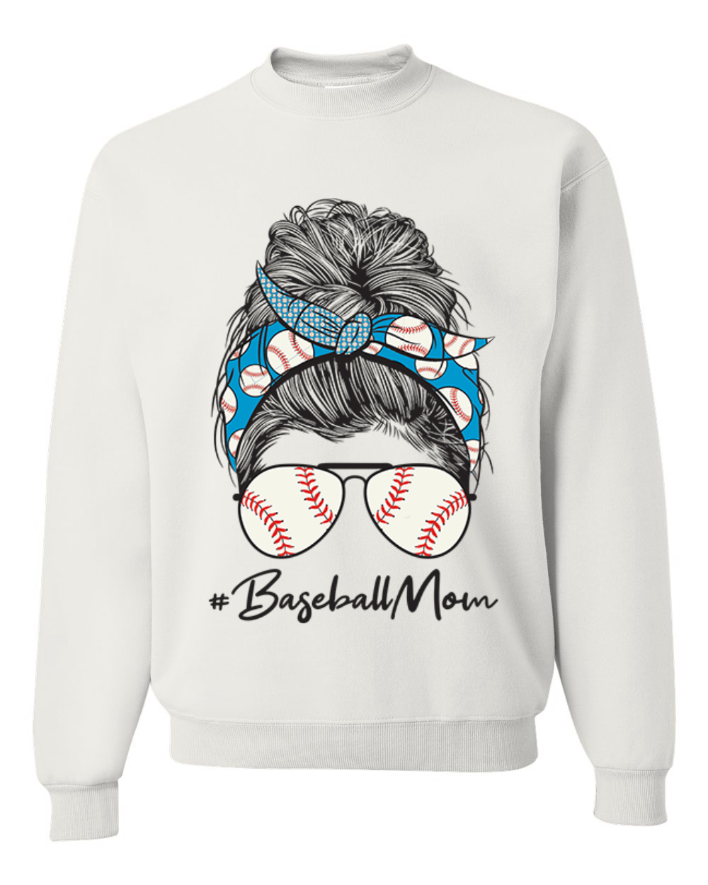Sudadera Mom Life Béisbol Cabello Desordenado Bandana Día de la Madre Hombres Mujeres - Imagen 11 de 11
