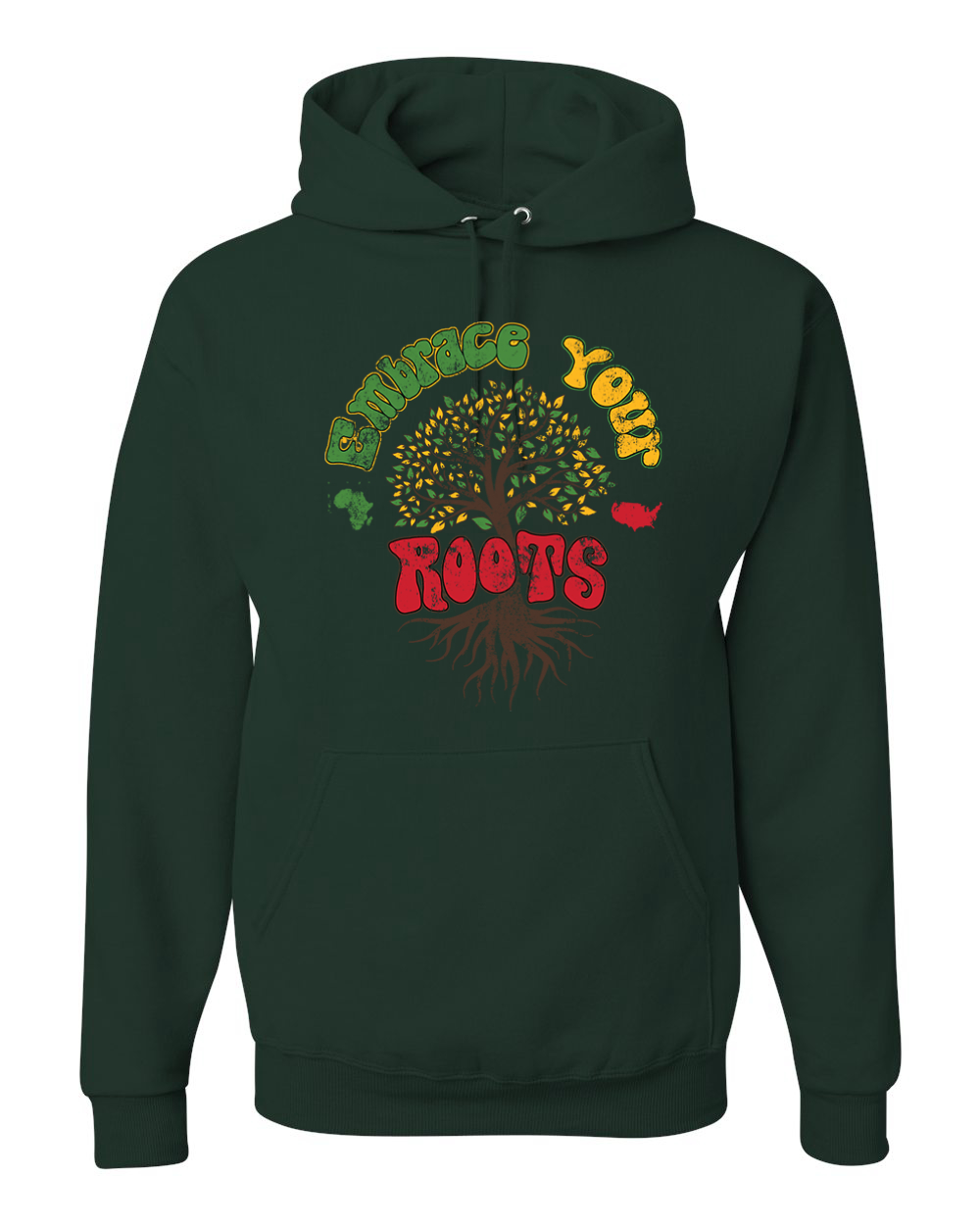 Green roots hoodie online