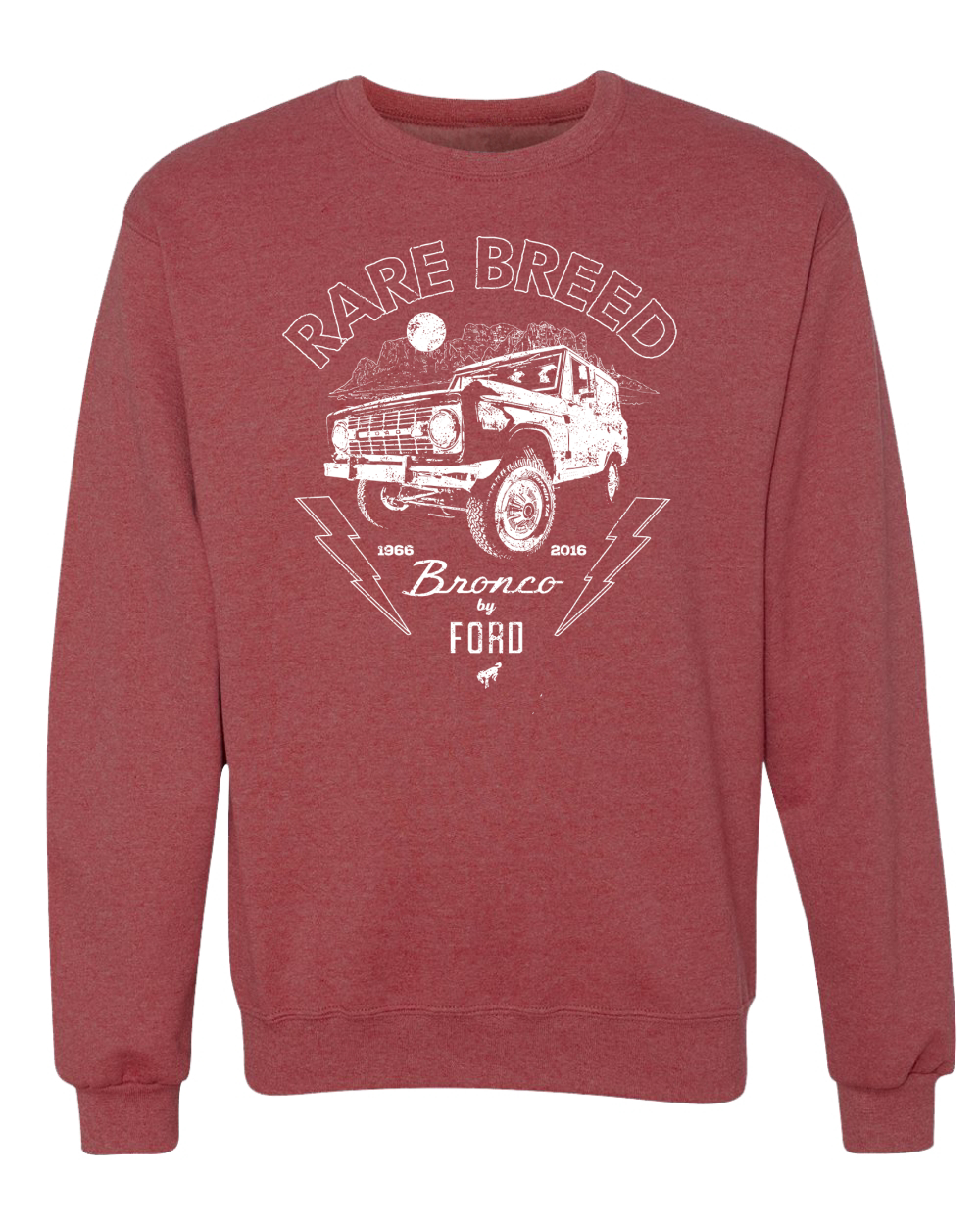 Rare Breed Ford Bronco Cars and Trucks Unisex Crewneck Sweatshirt