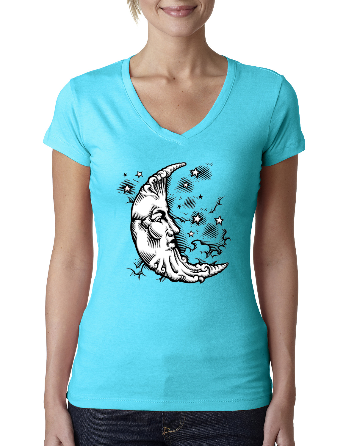 Camiseta Tarot Tarjeta de Regalo para Mamá Esposa Luna Creciente Astrología Zen Estampado Soplo Esposa Mujeres - Imagen 10 de 10
