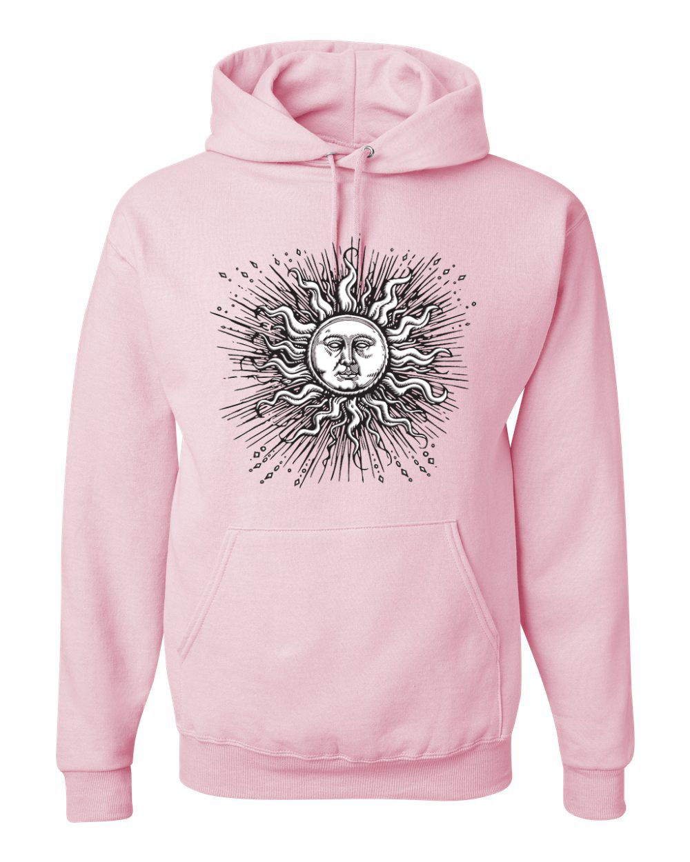 Radiating Sun Tarot Card Star Zen Puff Print Unisex Graphic Hoodie Sweatshirt - Picture 6 of 16