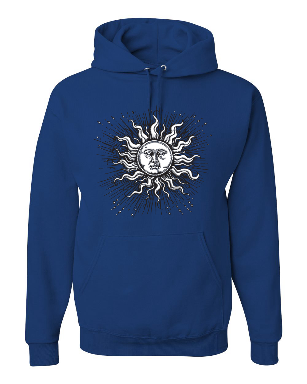 Radiating Sun Tarot Card Star Zen Puff Print Unisex Graphic Hoodie Sweatshirt - Picture 11 of 16