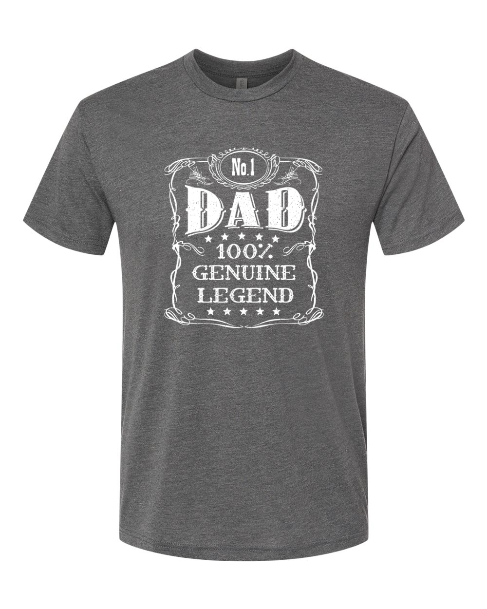 Camiseta No One Dad Genuine Legend Día del Padre Hombres Premium Tri Mezcla - Imagen 13 de 13