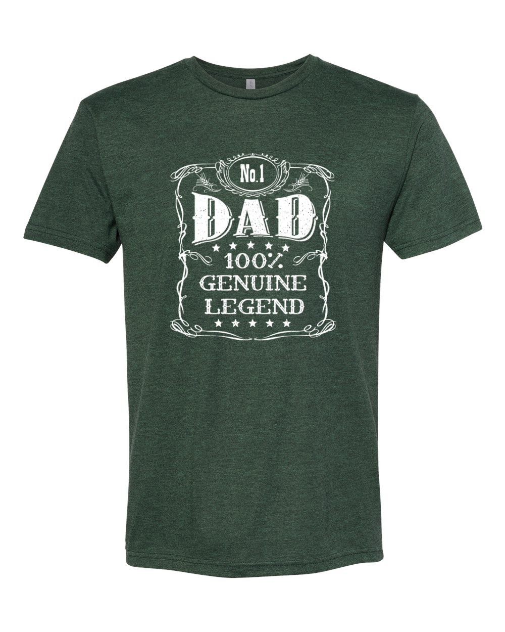 Camiseta No One Dad Genuine Legend Día del Padre Hombres Premium Tri Mezcla - Imagen 3 de 13