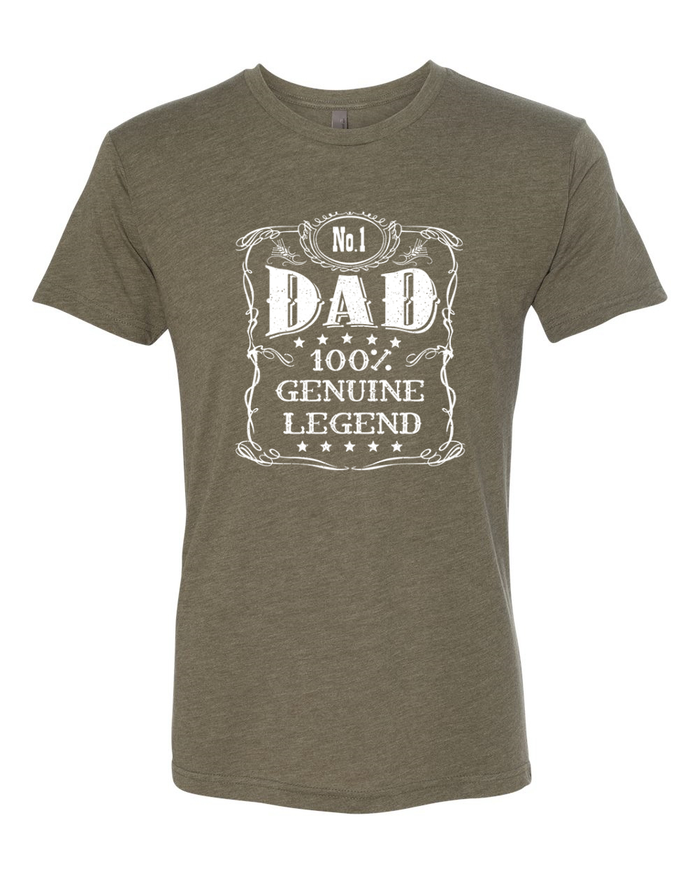Camiseta No One Dad Genuine Legend Día del Padre Hombres Premium Tri Mezcla - Imagen 10 de 13