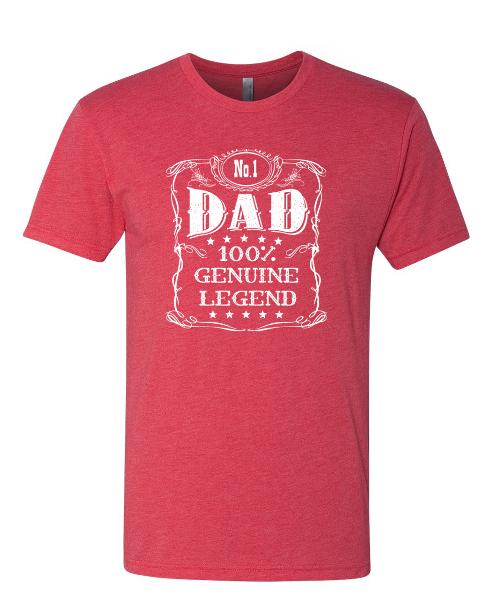Camiseta No One Dad Genuine Legend Día del Padre Hombres Premium Tri Mezcla - Imagen 8 de 13