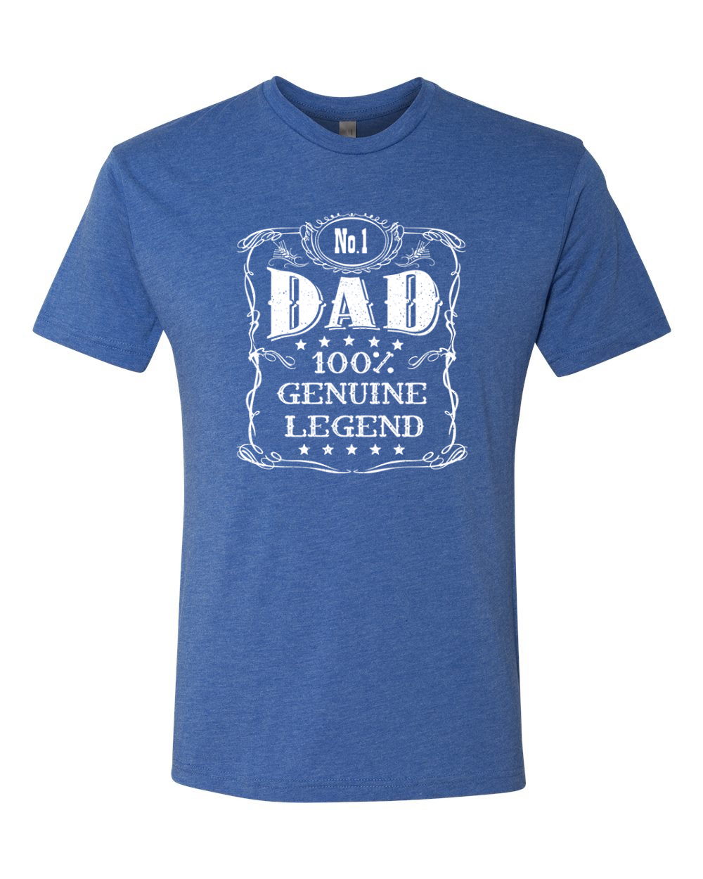 Camiseta No One Dad Genuine Legend Día del Padre Hombres Premium Tri Mezcla - Imagen 9 de 13