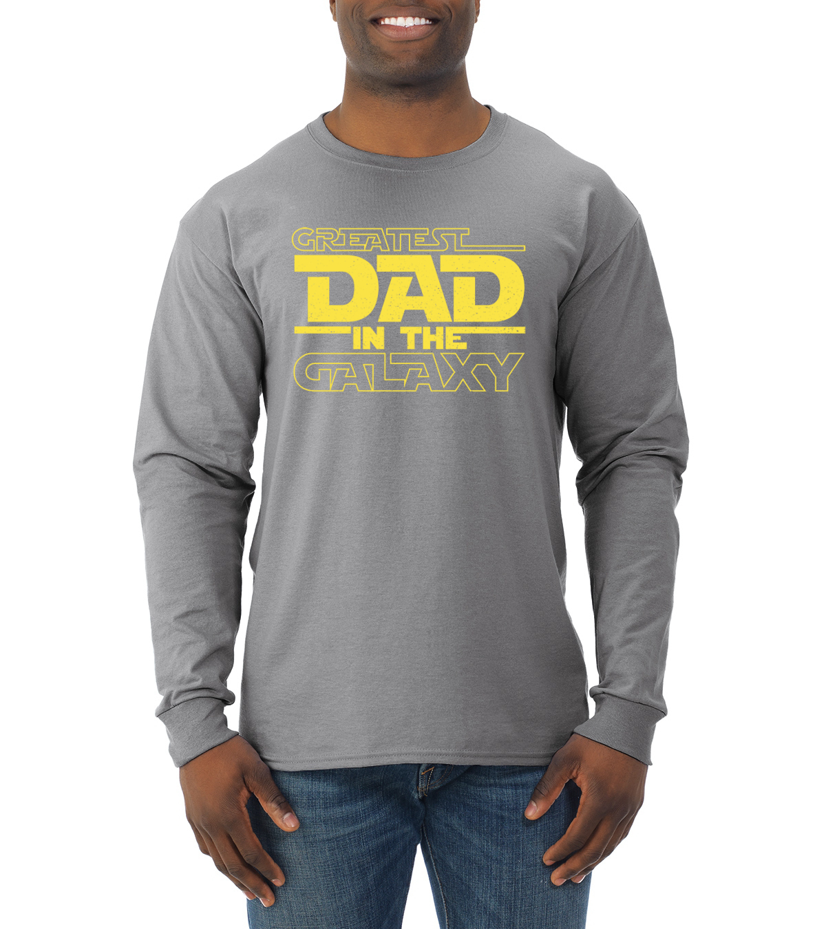 Greatest Dad in the Galaxy Dad Life Fathers Day Men Long Sleeve Tshirt - Picture 7 of 12
