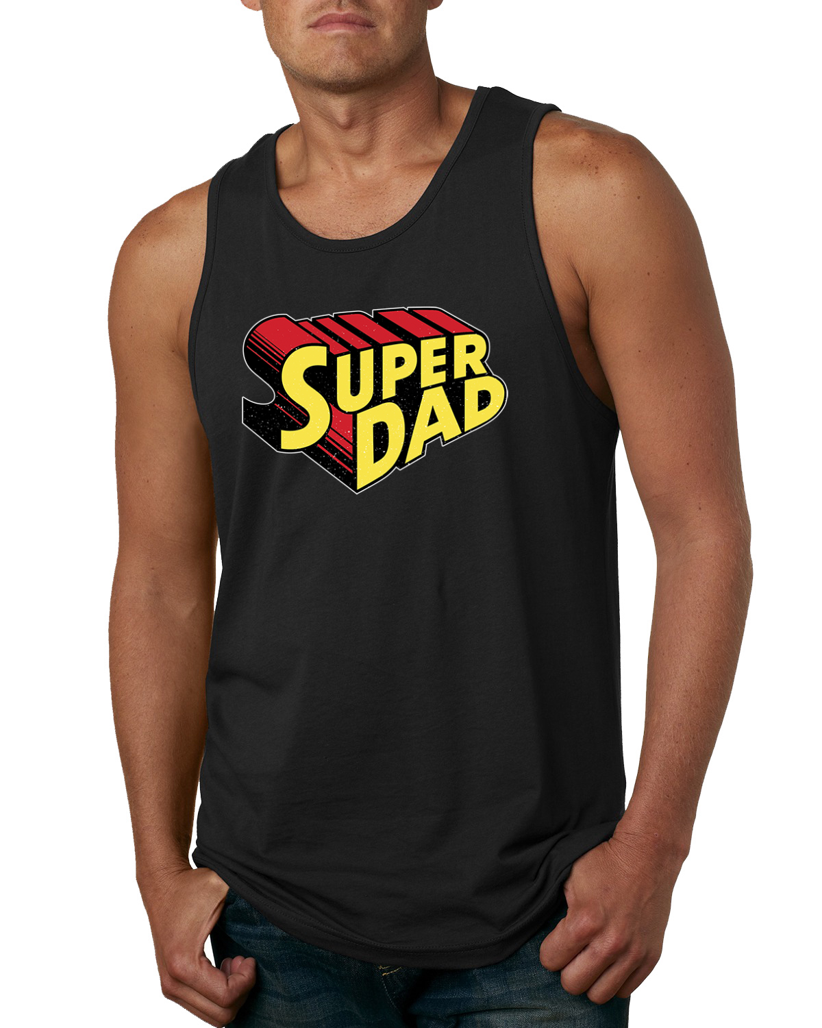 Super Dad Best Dad Fathers Day Men Tank Top