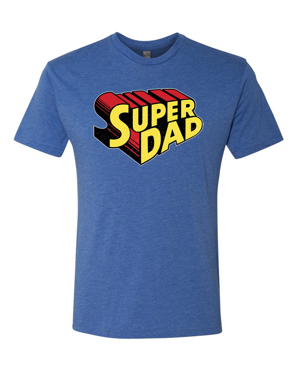 Super Dad Best Dad Fathers Day Men Premium Tri Blend Tshirt - Picture 10 of 16