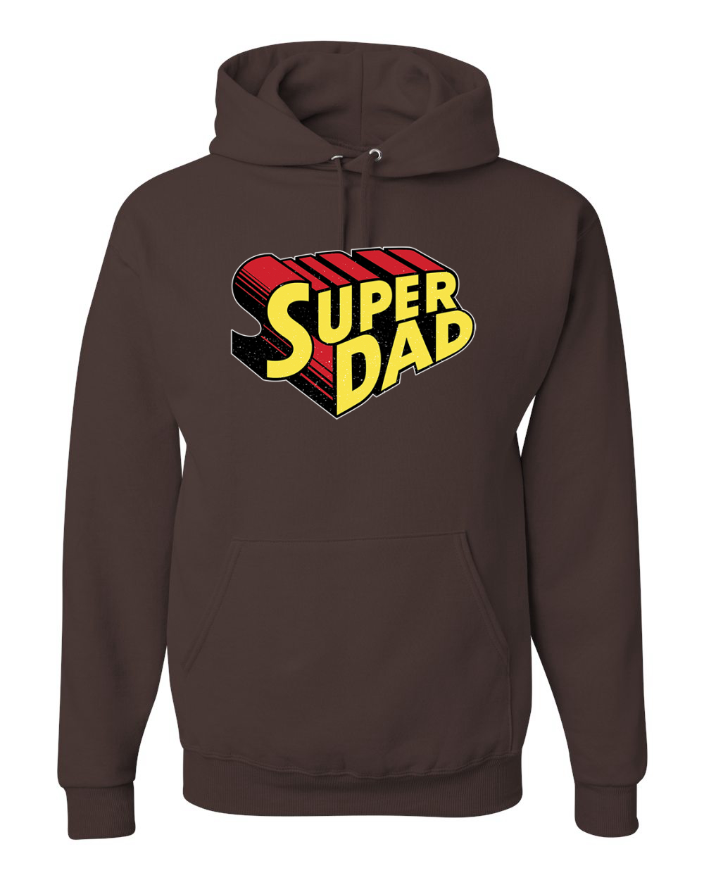 Super Dad Best Dad Fathers Day Men Women Hooded Sweatshirt - Picture 17 of 17