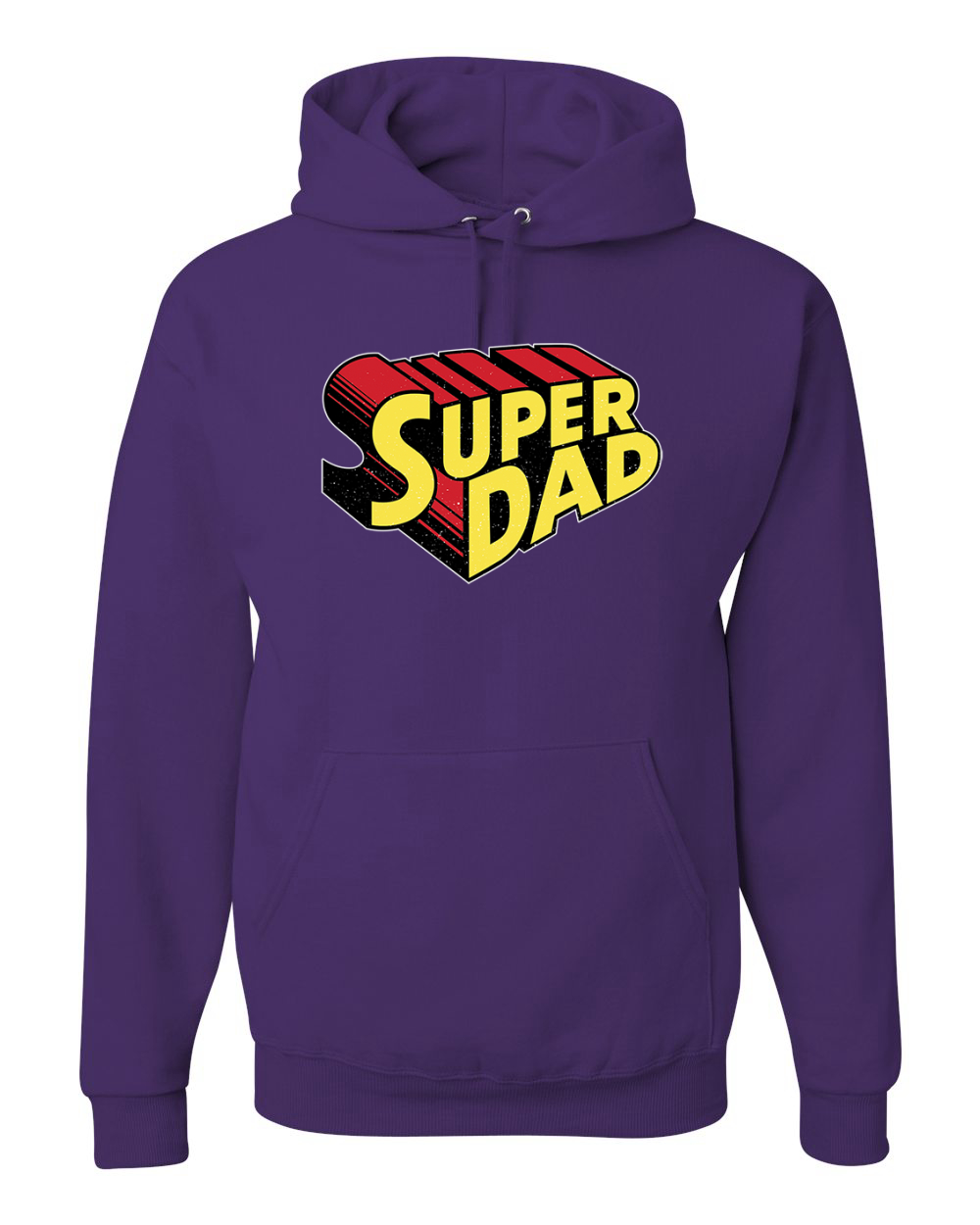 Super Dad Best Dad Fathers Day Men Women Hooded Sweatshirt - Picture 11 of 17