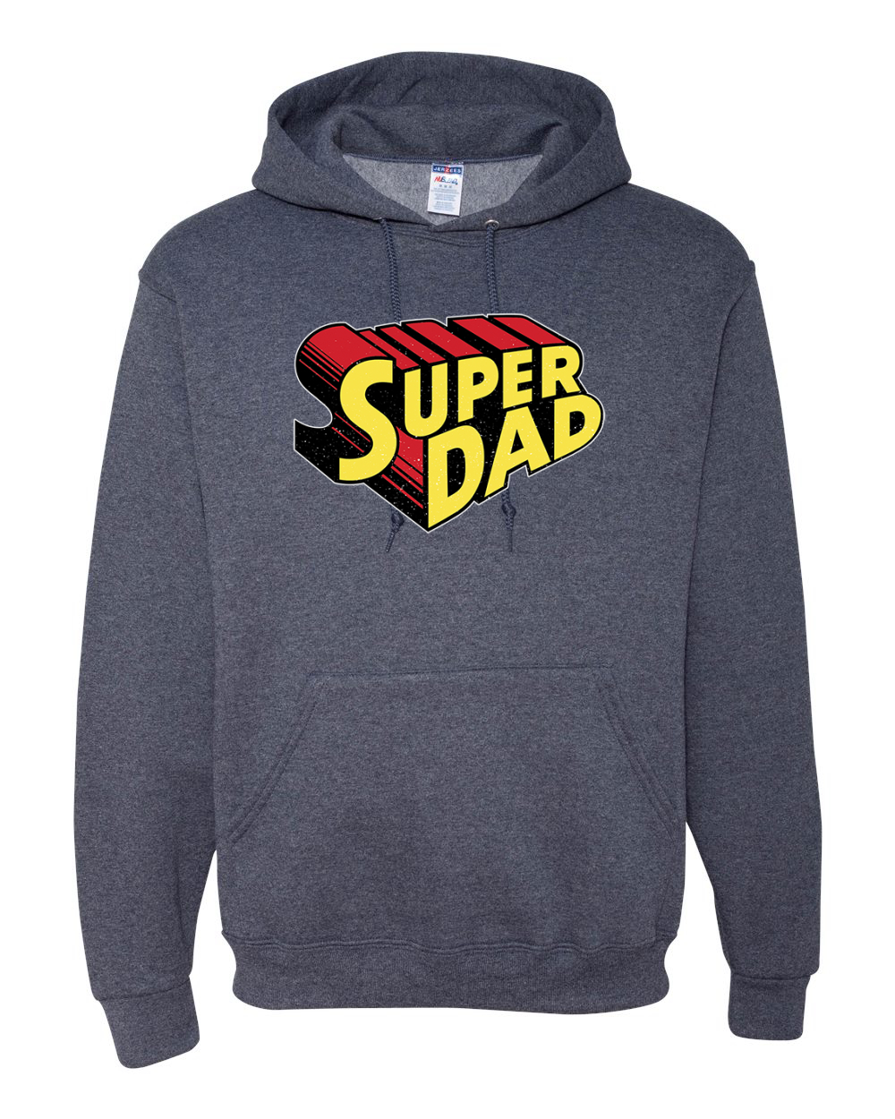 Super Dad Best Dad Fathers Day Men Women Hooded Sweatshirt - Picture 14 of 17