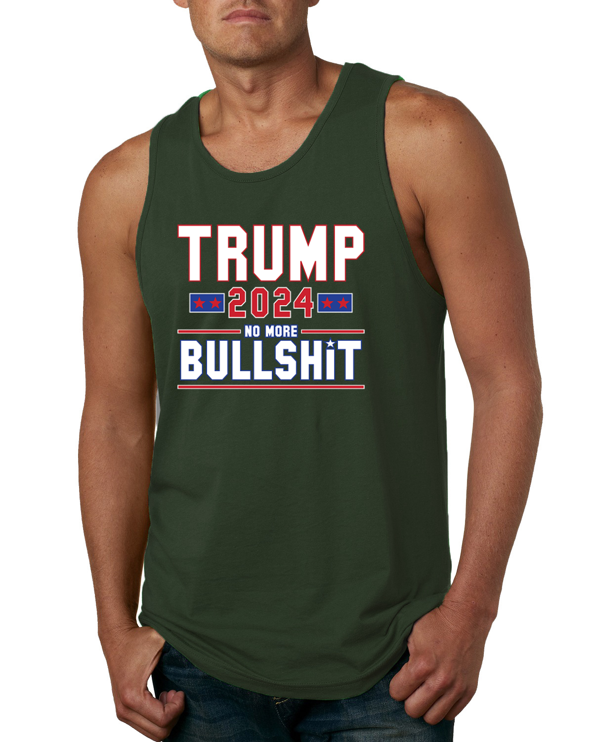 Camiseta sin mangas para hombres políticos Trump 2024 Elections No More BS - Imagen 4 de 7