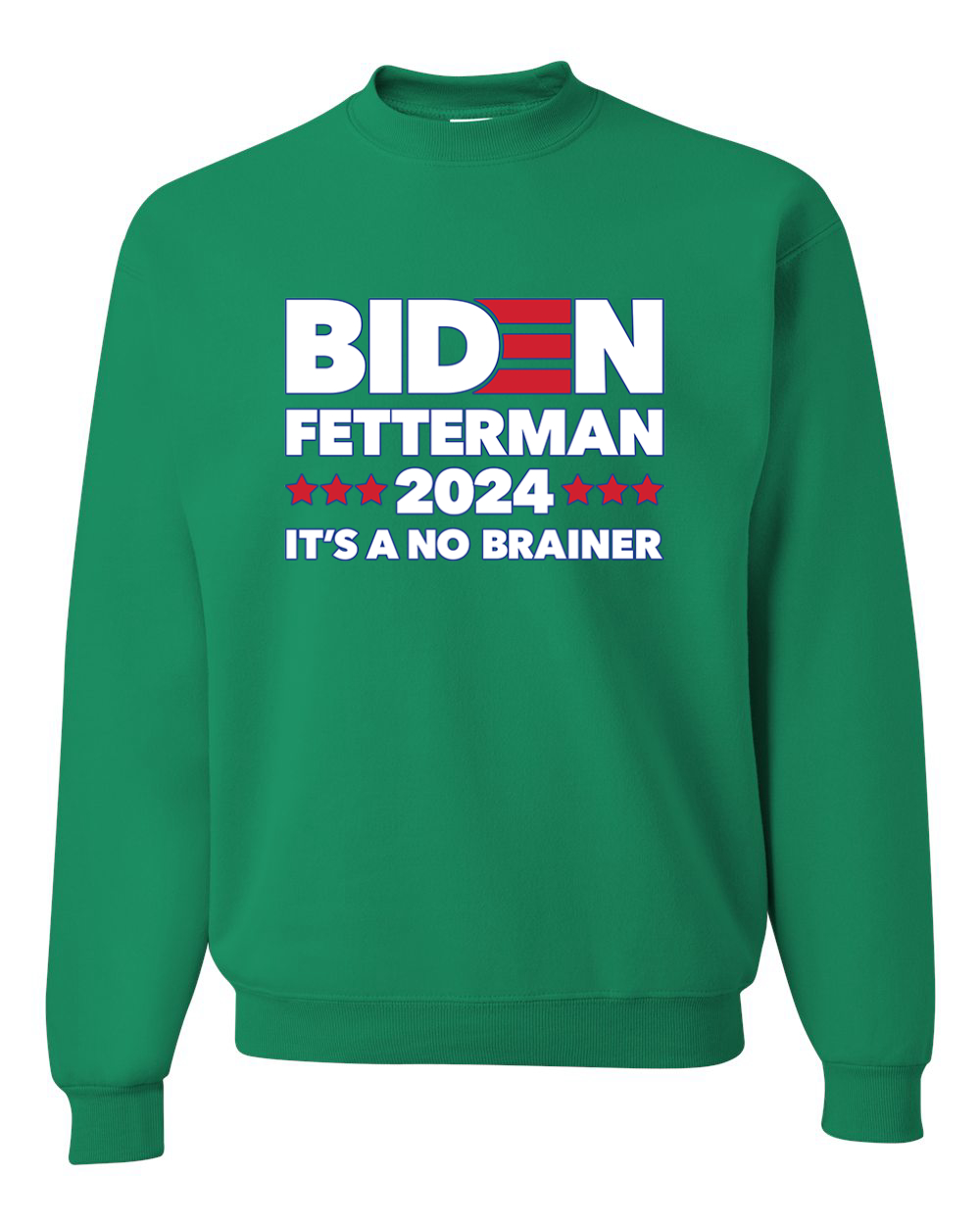 Biden Fetterman 2024 Elections No Brainer Political Men Women Sweatshirt - Picture 8 of 13