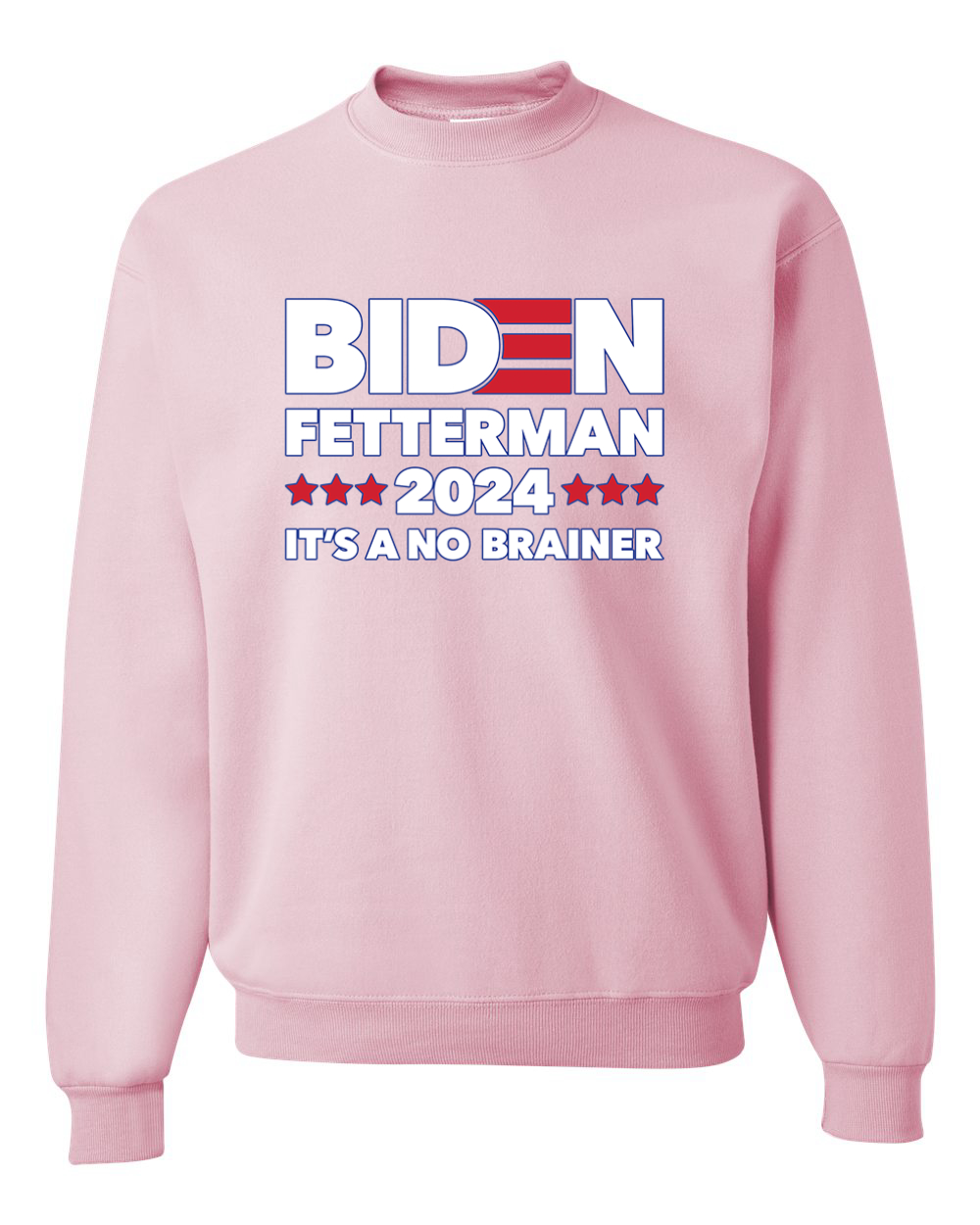 Biden Fetterman 2024 Elections No Brainer Political Men Women Sweatshirt - Picture 9 of 13