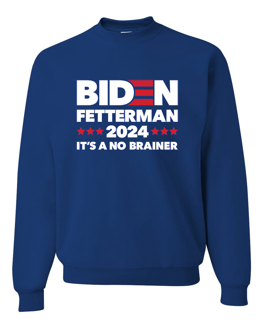 Biden Fetterman 2024 Elections No Brainer Political Men Women Sweatshirt - Picture 11 of 13