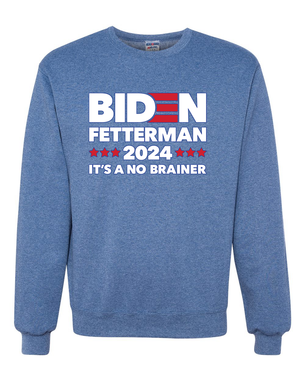 Biden Fetterman 2024 Elections No Brainer Political Men Women Sweatshirt - Picture 12 of 13