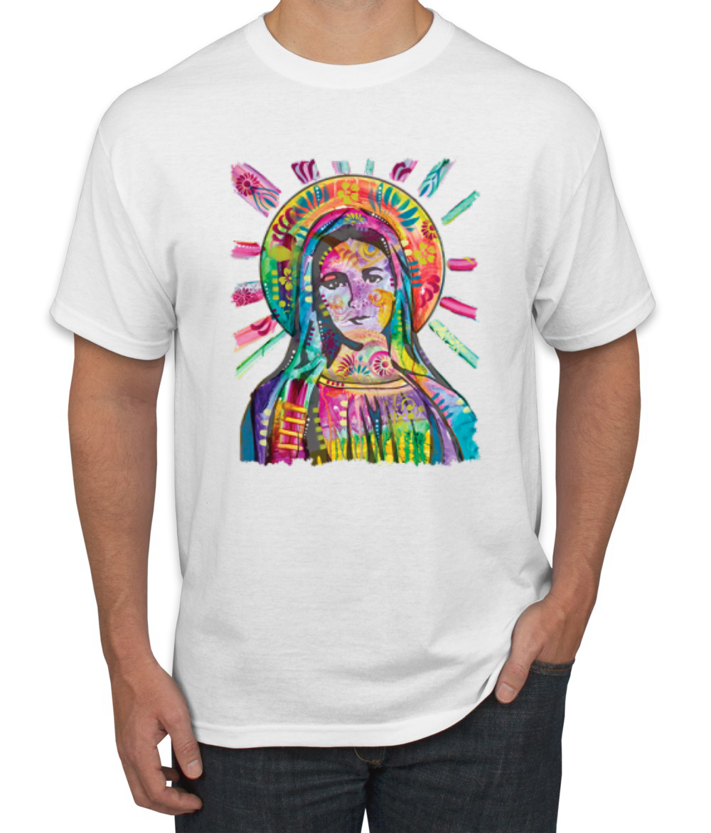 Camiseta Hombre Mamá Pintada Arco Iris Mary Dean Russo Diseño - Imagen 11 de 11