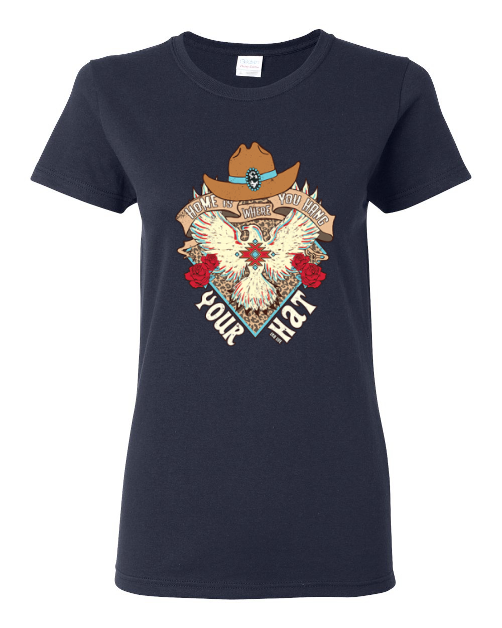 Grafik-T-Shirt Home Is Where You Hang Your Hat Eagle für Damen - Bild 7 von 10