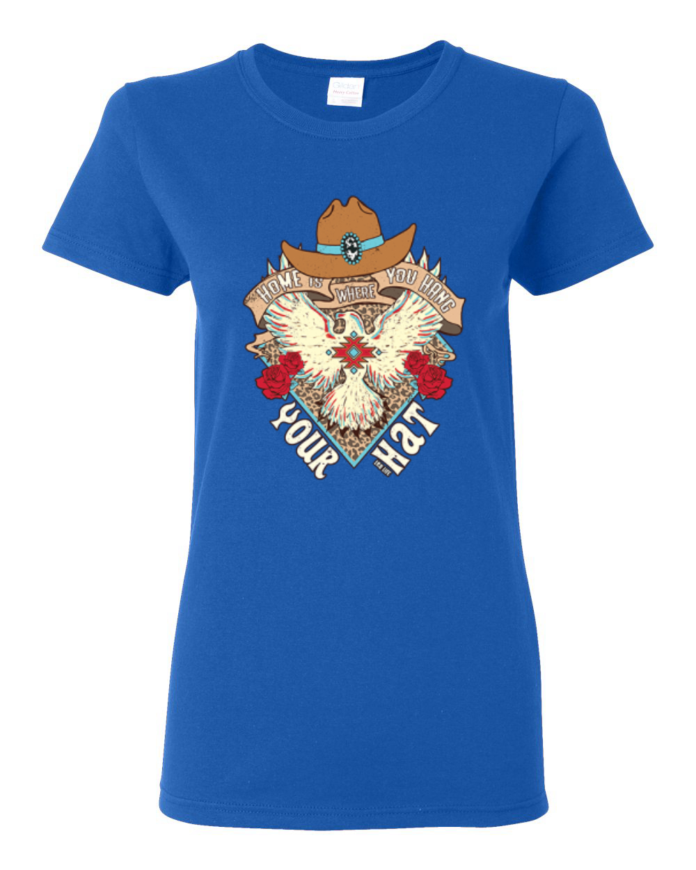 Grafik-T-Shirt Home Is Where You Hang Your Hat Eagle für Damen - Bild 9 von 10