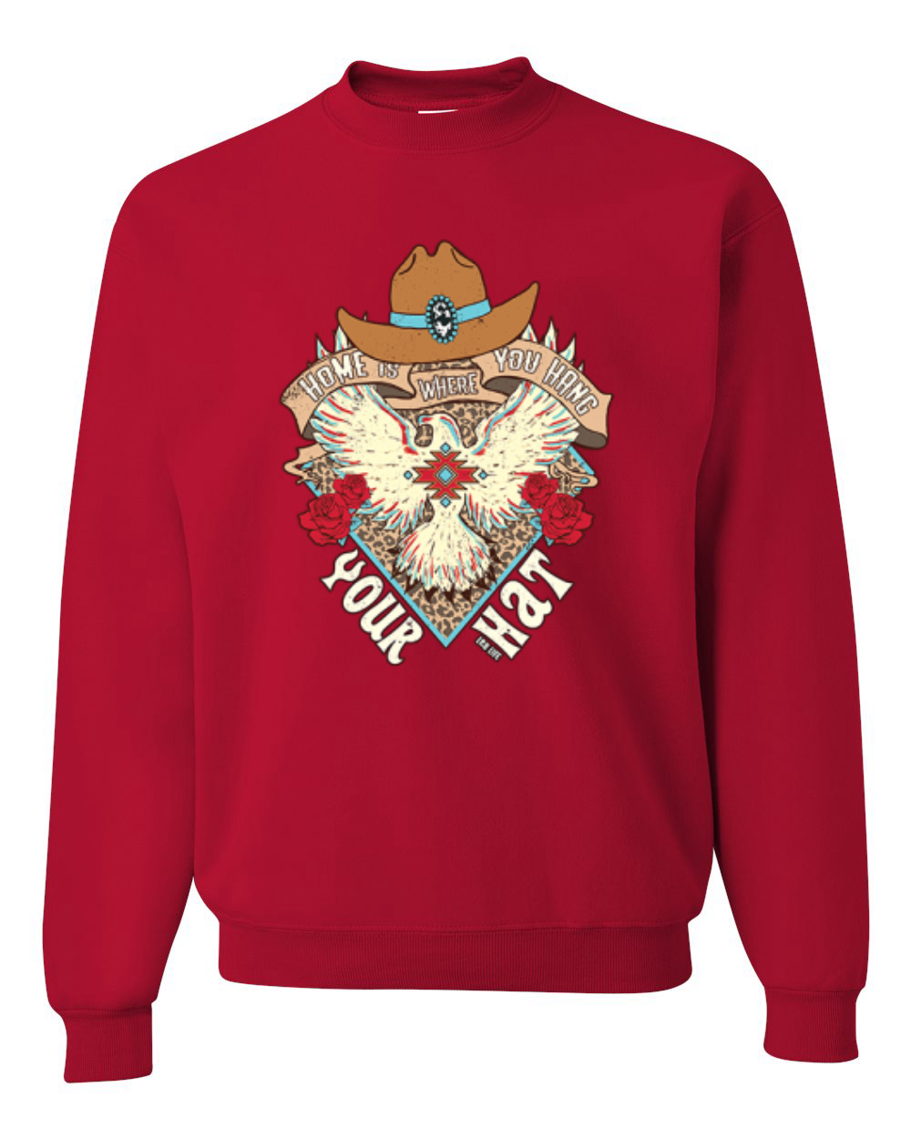 Sudadera de cuello redondo unisex Is Where You Hang Your Hat Eagle - Imagen 9 de 16