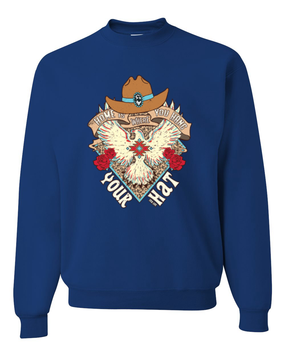 Sudadera de cuello redondo unisex Is Where You Hang Your Hat Eagle - Imagen 10 de 16