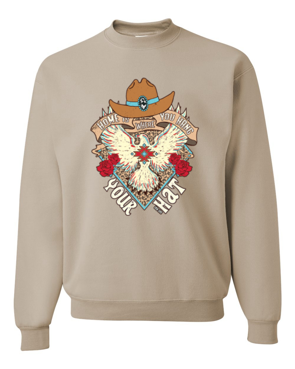 Sudadera de cuello redondo unisex Is Where You Hang Your Hat Eagle - Imagen 15 de 16