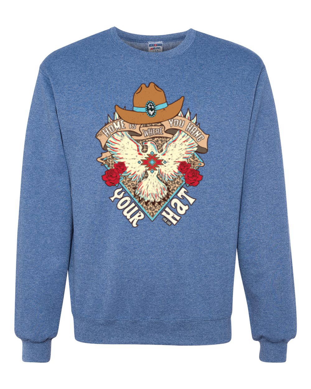 Sudadera de cuello redondo unisex Is Where You Hang Your Hat Eagle - Imagen 11 de 16