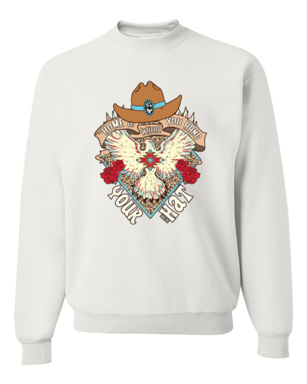 Sudadera de cuello redondo unisex Is Where You Hang Your Hat Eagle - Imagen 14 de 16