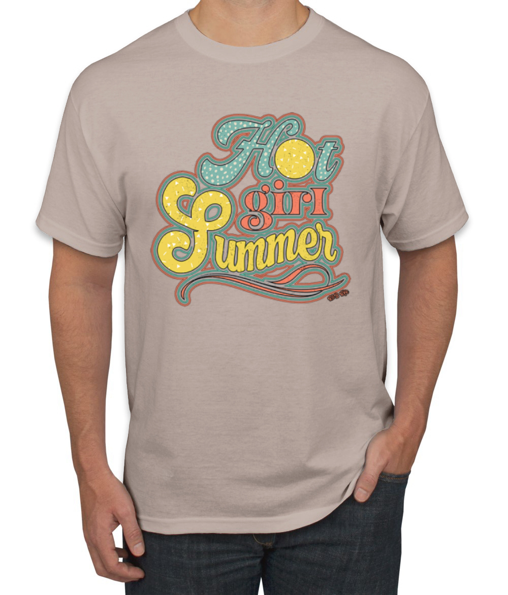 Polka Dot Hot Girl Summer Red Yellow Blue Men TShirt - Picture 15 of 15