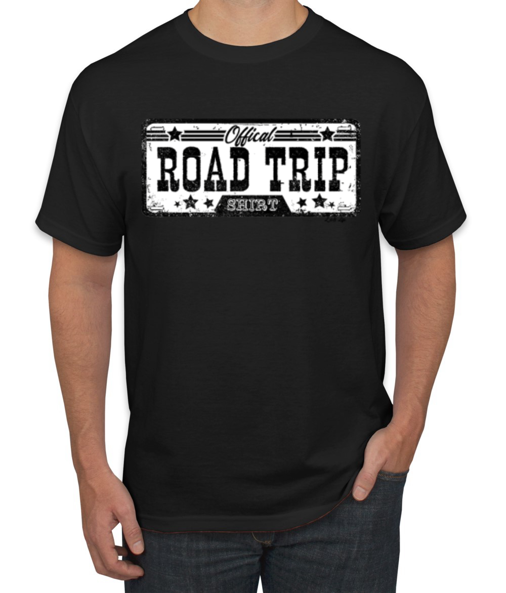 Official Road Trip Shirt Retro Black and White Men TShirt - Picture 3 of 19