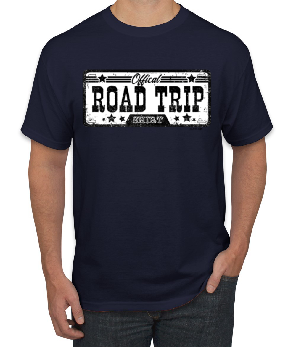 Official Road Trip Shirt Retro Black and White Men TShirt - Picture 10 of 19