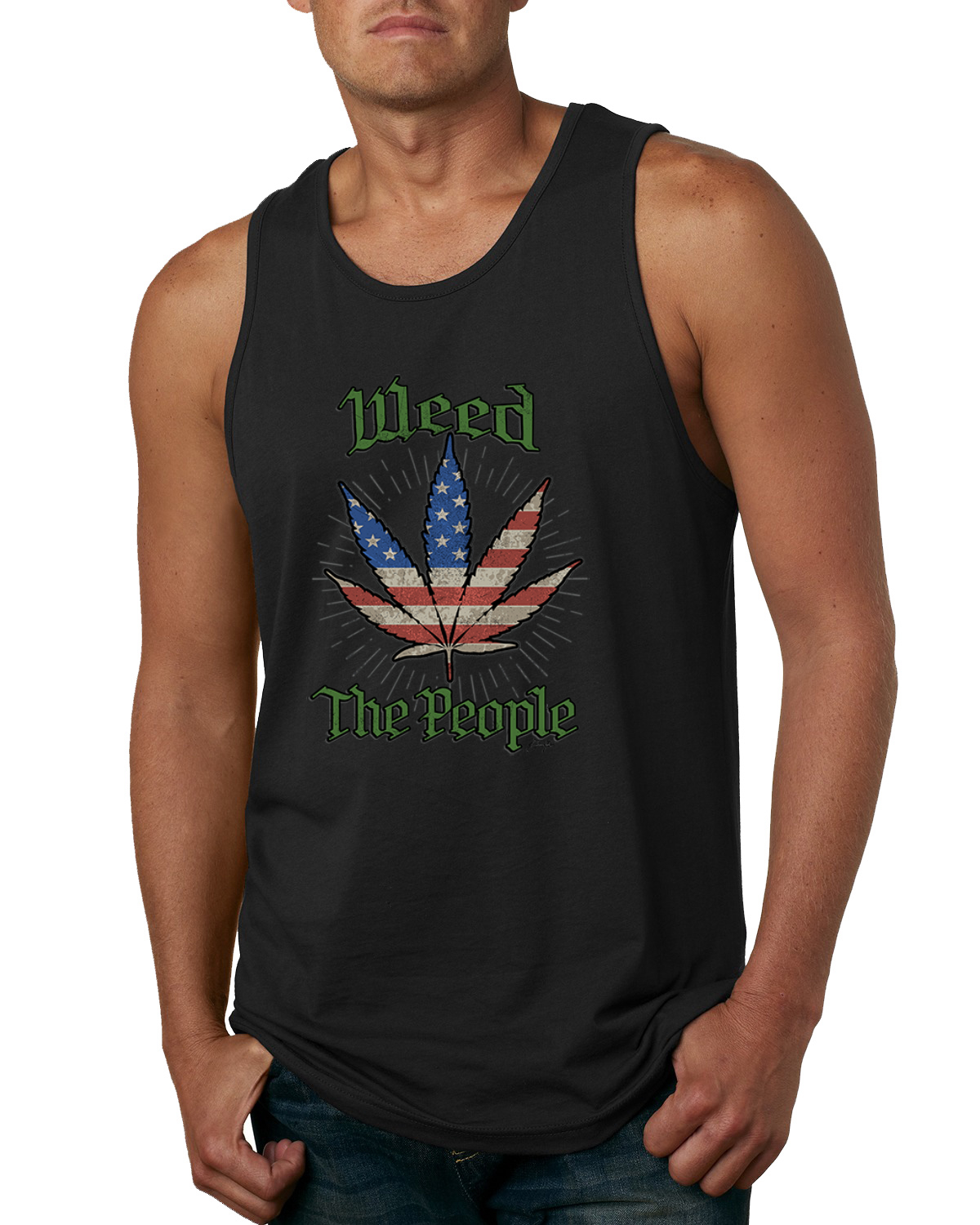 Weed the People Weed Men Tank Top - Picture 3 of 5