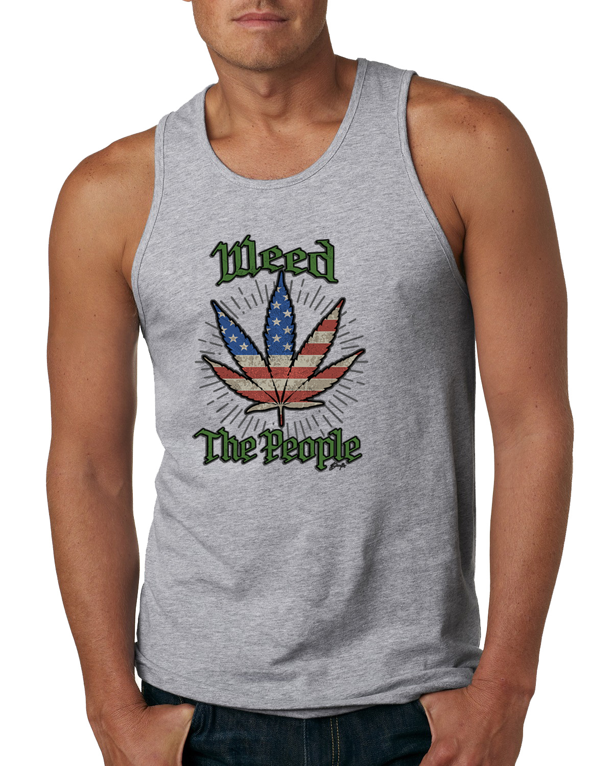 Weed the People Weed Men Tank Top - Picture 4 of 5