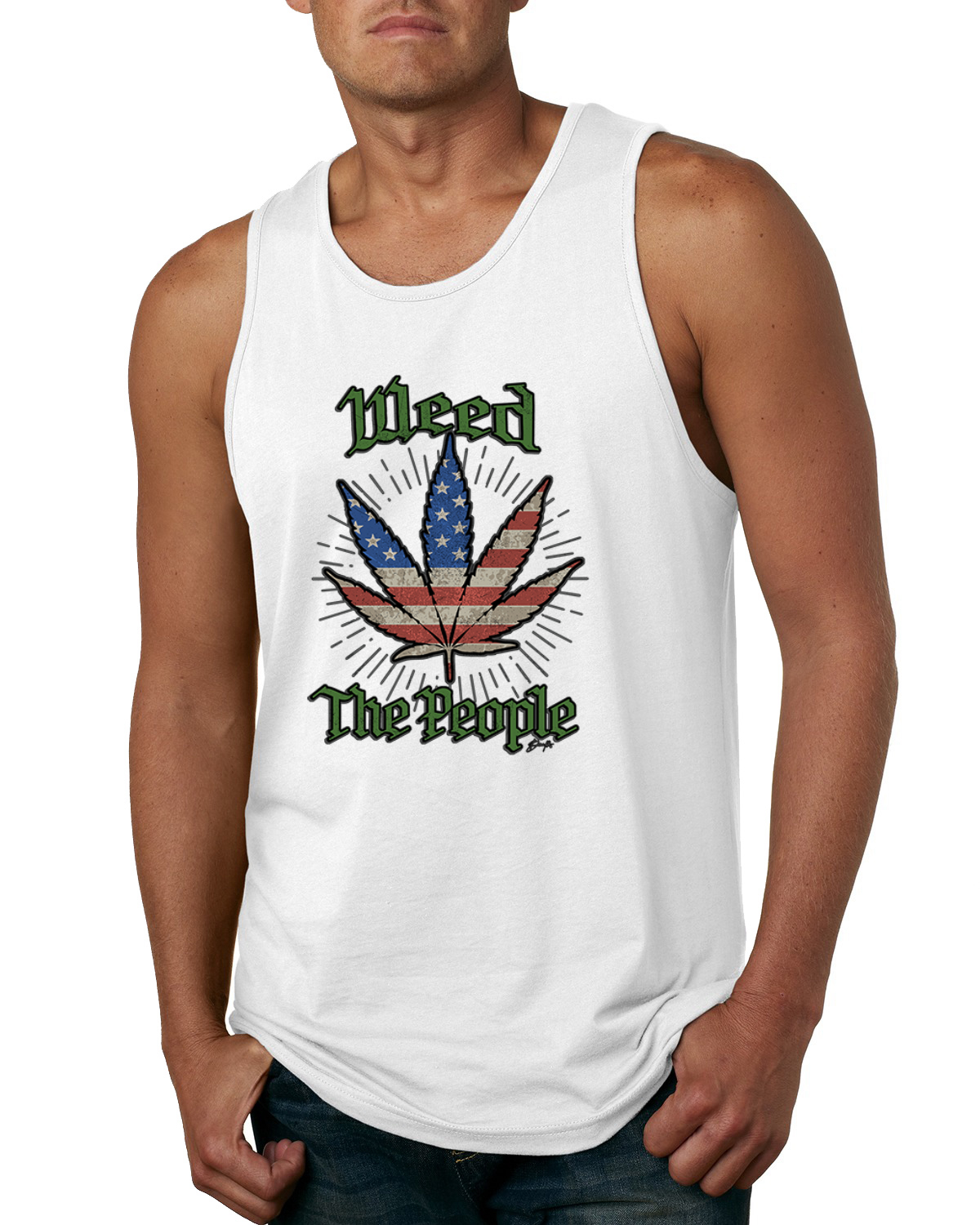 Weed the People Weed Men Tank Top - Picture 5 of 5
